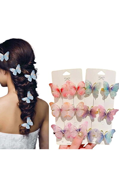 STARSTAR 12-Piece Butterfly Hair Clips, Top-Quality Rhinestone Butterfly Hair...