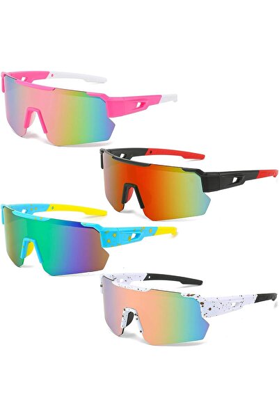 STARSTAR 4-Pack Polarized Sports Sunglasses Men Women Cycling Glasses UV400 R...