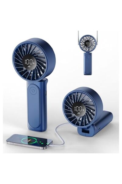 STARSTAR Handheld fan, portable fan, built - in 3600mAh rechargeable battery,...