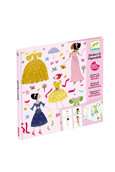 djeco Repositionable stickers Fashion History,