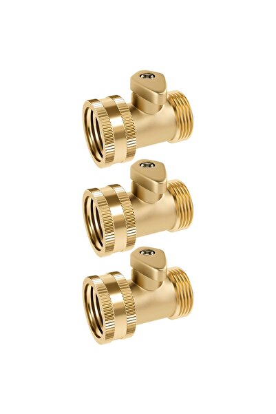 STARSTAR Garden Hose Shut-Off Valve 1.91cm Brass Heavy-Duty Leak-Proof Single...