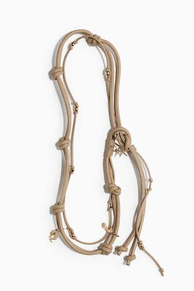 H&M Embellished cord belt