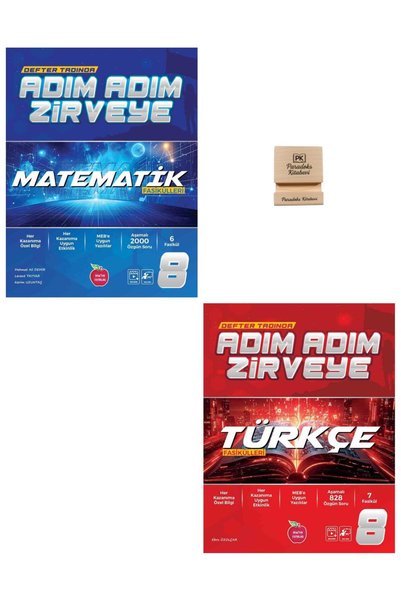Newton Yayınları Newton LGS 8. Sınıf Adım Adım Zirveye Matematik ve Türkçe Fa...