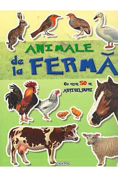 GIRASOL Animale de la ferma cu peste 50 de abtibilduri