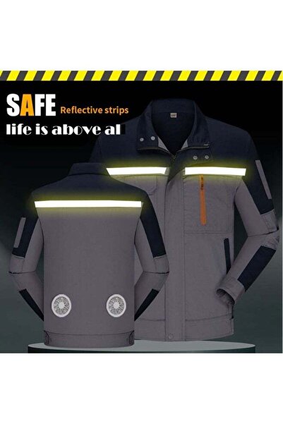 DubaiGallery Dual Fan Air Conditioned Work Jacket with USB Powered Cooling Sy...