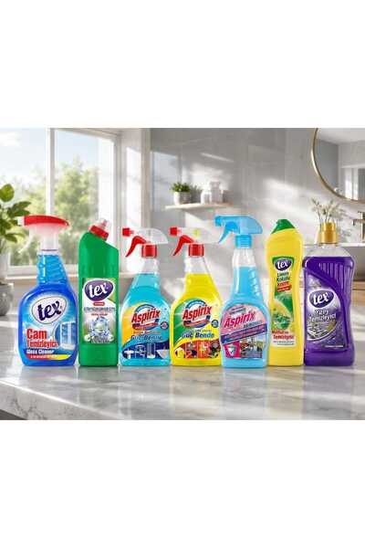 Tex Pachet Complet pentru Curățenia Casei – 7 Produse | Soluții pentru Geamur...