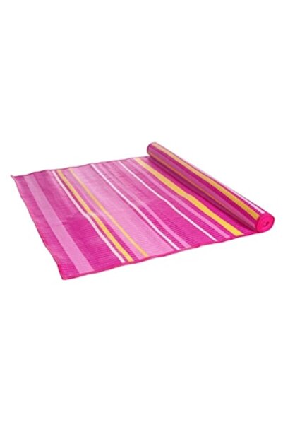 CATIANO Rolă de saltea de plajă roz fuchsia cu dungi 180x72cm
