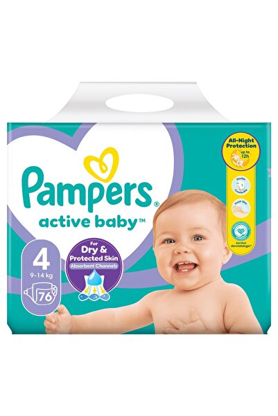Pampers Active Baby Giant Pack No. 4 7-14/9-14 kg 76 pcs