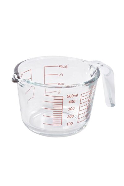 BAMI NETWORK Cana masuratoare sticla borosilicata 500ml pentru bucatarie