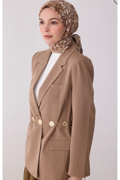 Belli وشاح روزي من القطن والتنسل