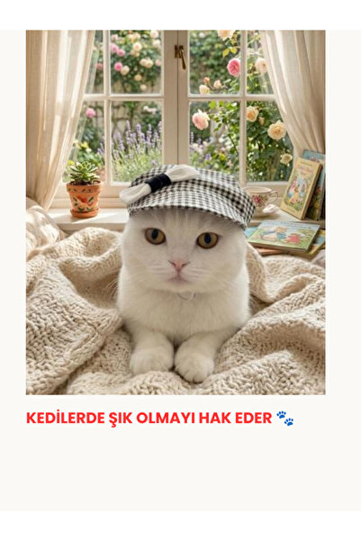 Genel Markalar Kedi küçük ırk köpek aksesuar şapka (pötikare)