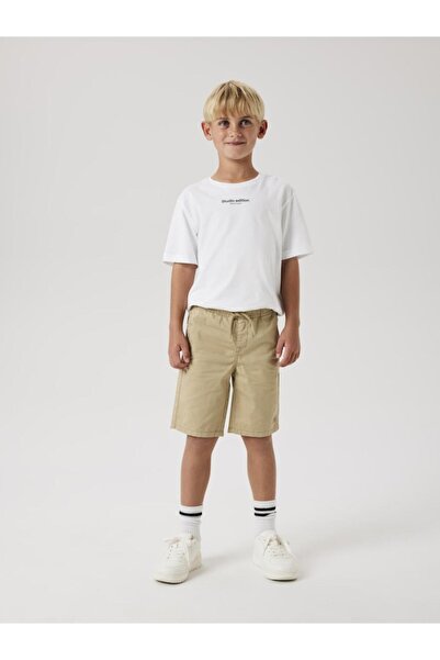 Name it Βερμούδα υφασμάτινη αγόρι "Twill shorts" μπεζ