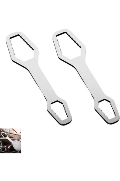 STARSTAR 2-Piece Set - Universal Ring Wrench - Multi-Function Wrench - Self-T...