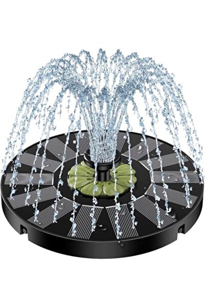STARSTAR Solar Fountain Bird Bath with Olive Green Flower - Automatic and Wir...
