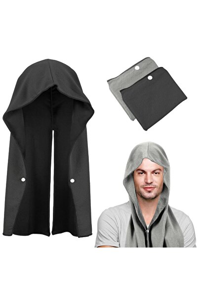 STARSTAR Two cooling hooded towels, suitable for beach, camping, and gym use ...