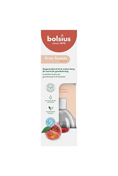 Bolsius Odorizant Difuzor cu Betisoare pentru Casa, Piersica, 60 ml,