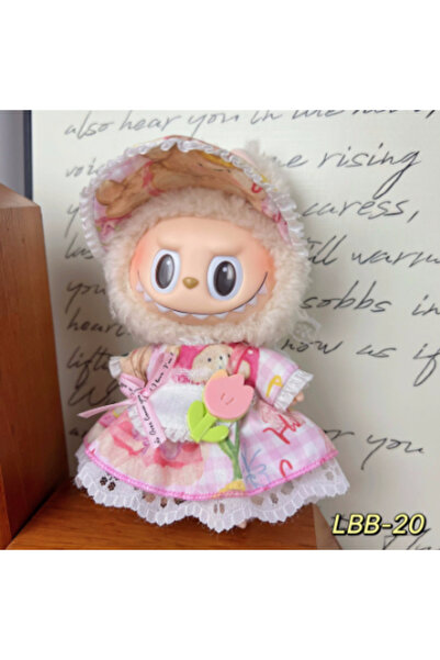 Snooe Cute Pink Lace Doll Dress and Sun Hat Set for Labubu The Monsters Big I...