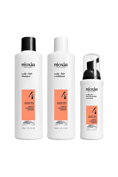 Nioxin Επαγγελματικό Κλινικό Σύστημα για το Τριχωτό της Κεφαλής Κιτ 4 (Σαμπου...
