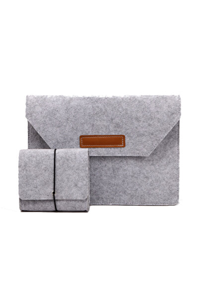 HALAMODO 2 Pack Laptop Sleeve Grey