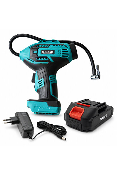 Wainer Compresor auto AP20, 20V, 10 bar, display digital, cu acumulator 2 Ah ...