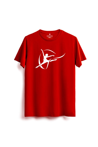 hakuof Gymnastics Printed Cotton T-Shirt Gymnastics Gymnastic T-Shirt Training