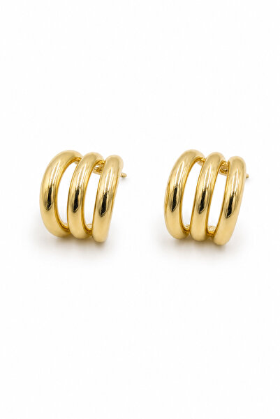 Jack Ferrero Yellow Color Multiple Ring Design Stylish Bijouterie Earrings Wo...