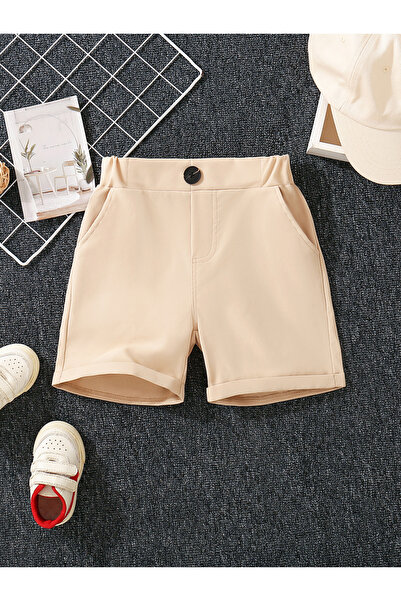 Take Two By Styli Kids Beige Regular Shorts