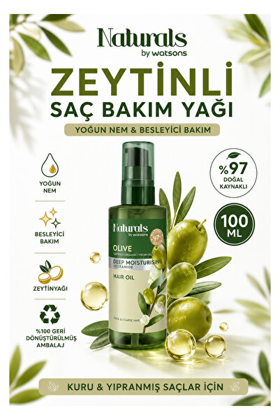 Naturals By Watsons Intensive Repair & Shine: Olive Oil Hair Care Oil 100 ml ...