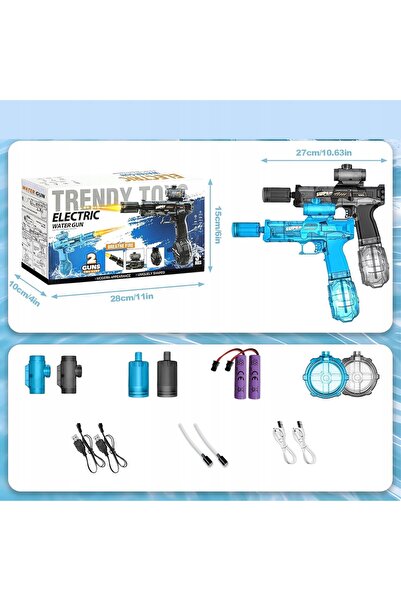 NO BRAND 2 bucăți Pistol cu apă electric, impermeabil, jucărie pentru plajă ș...