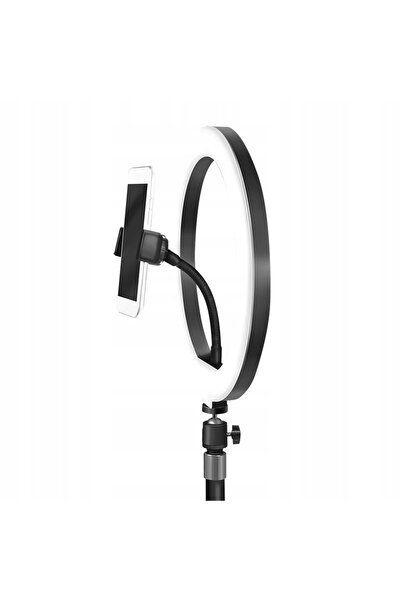 LogiLink Lampă inelară LED, trepied, înălțime 40cm, telecomandă BT pentru sma...