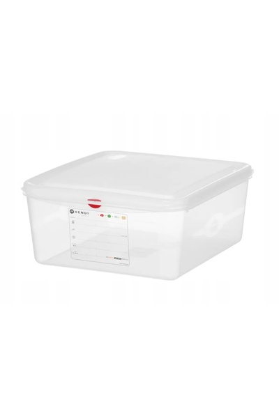 NO BRAND Recipient alimentar GN 2/3 cu capac, etichetă, 13,5 l, 354x325x150 mm
