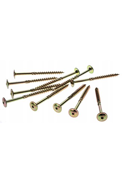 Wkret-Met 25x Șuruburi CIESIELSKIE 10x360 pentru lemn, TORX, cu șaibe, OC 8S