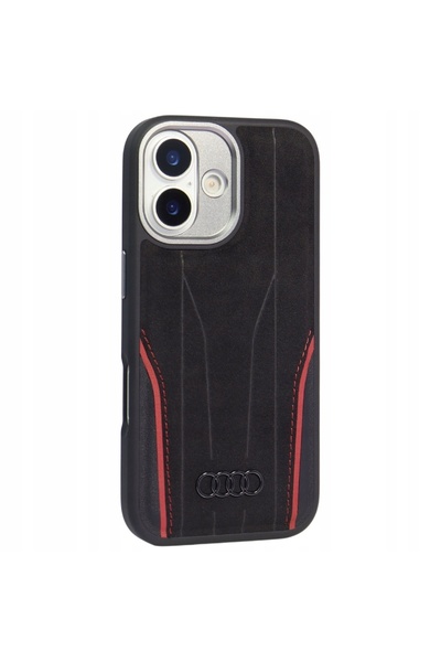 NO BRAND Husă pentru iPhone 17, din piele naturală Audi R8, compatibilă MagSa...