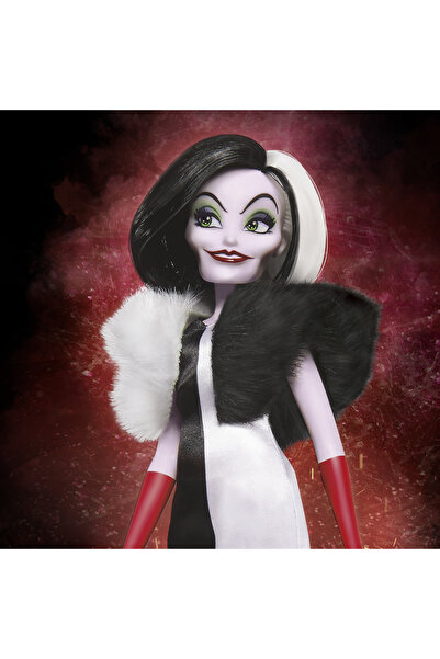 Hasbro LALKA MODOWA CRUELLA DE VIL DISNEY VILLAINS + ACCESORII 28 CM