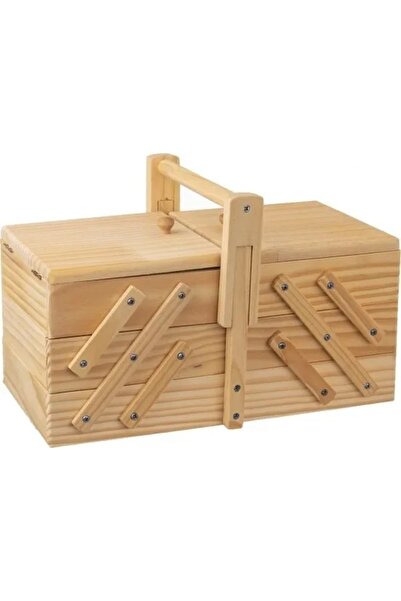 Excellent Houseware Organizator de ațe, accesorii de cusut, cutie de cusut, c...