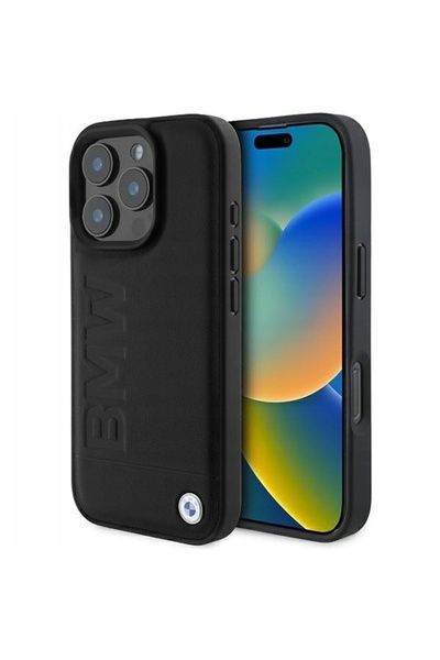 NO BRAND BMW BMHCP16XSLLBK iPhone 16 Pro Max 6.9 " negru carcasă rigidă din p...