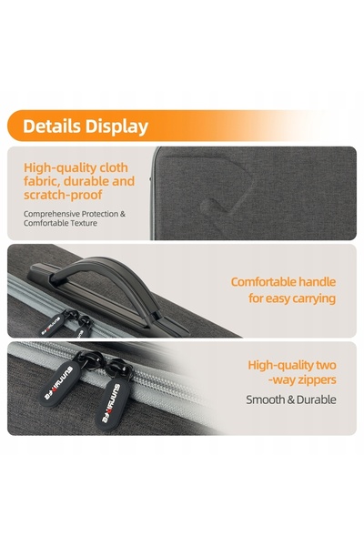 NO BRAND Carcasă rigidă de transport pentru dronă, pentru DJI Mini 5 Pro Comb...