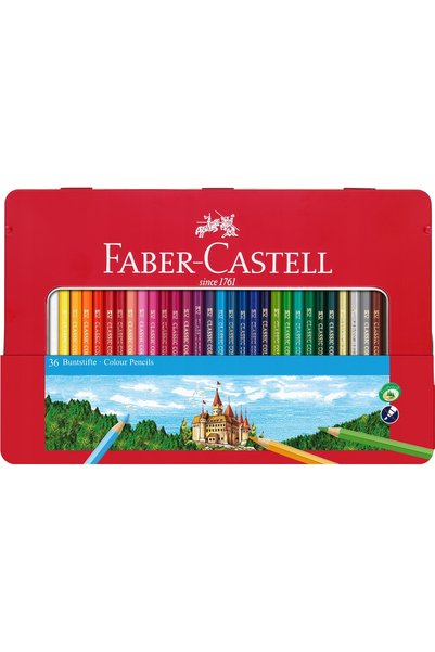 Faber Castell Creioane colorate Castle Faber-Castell 36 bucăți. în ambalaj me...
