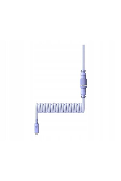 HyperX Cablu spiralat USB-C HP, mov deschis
