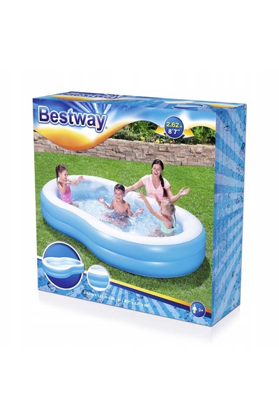 BESTWAY Piscină de grădină pentru copii LAGUNA 262/157/46 cm