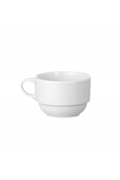 HENDI Ceașcă pentru cafea și ceai hotel OPTIMA porțelan alb 230ml set 12