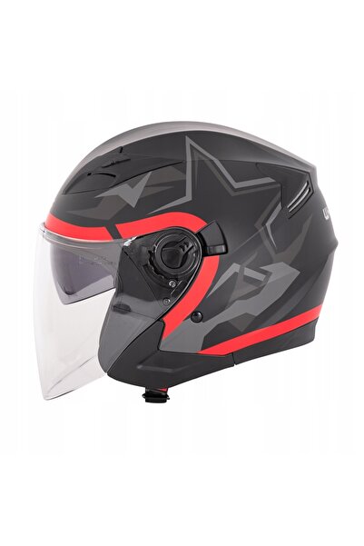 NO BRAND Cască deschisă pentru motocicletă W-TEC Barcela Vermella SCOOTER BLE...