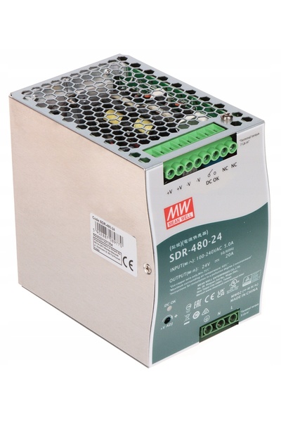 NO BRAND MEAN WELL 24V CC 20A 480W Sursă de alimentare în comutație pentru și...