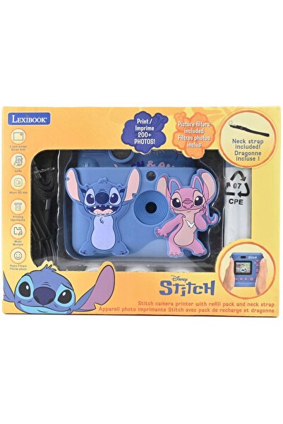 LEXIBOOK Cameră foto instantanee de jucărie Disney Stitch DJ130DZ