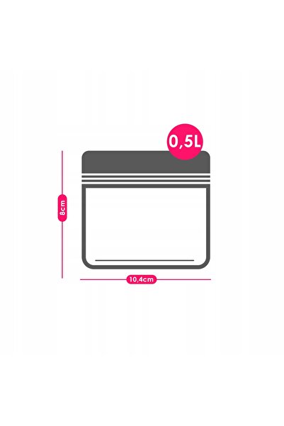 NO BRAND KAMAJU PS0501 CONTAINER negru JAR 24x500ml