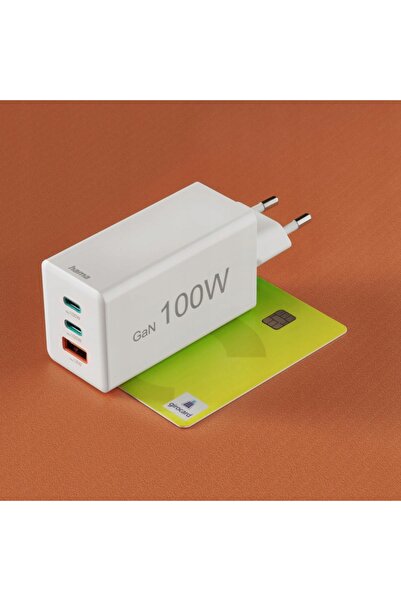 NO BRAND Încărcător de perete Hama 100W, 2 x USB-C, 1 x USB-A, Încărcare rapi...