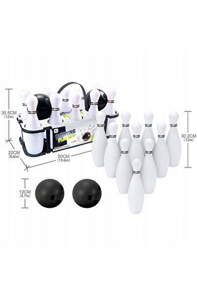 NO BRAND Set de joc de bowling cu bile pentru copii, 30cm, joc de îndemânare