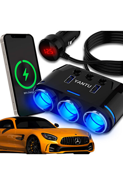 Renew Force Splitter priză brichetă auto 24V, adaptor de alimentare USB și în...