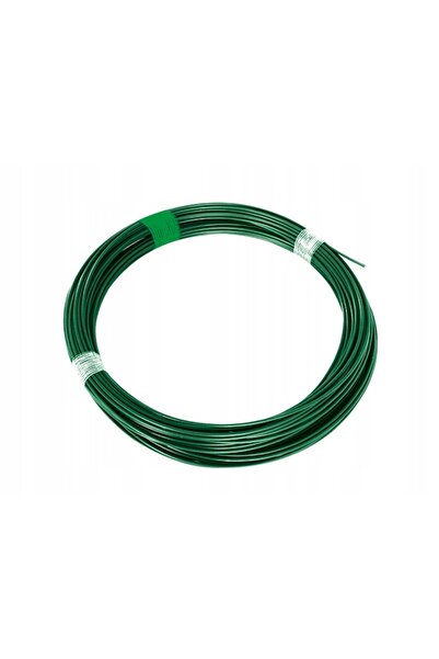 NO BRAND Sârmă de oțel zincată cu înveliș PVC verde grosime 2,3/3,5mm - 100m