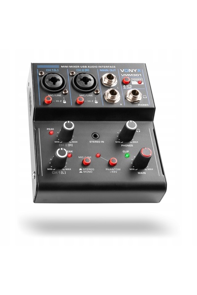 NO BRAND Mixer USB cu 4 canale XLR + efect de ecou + ieșire pentru căști